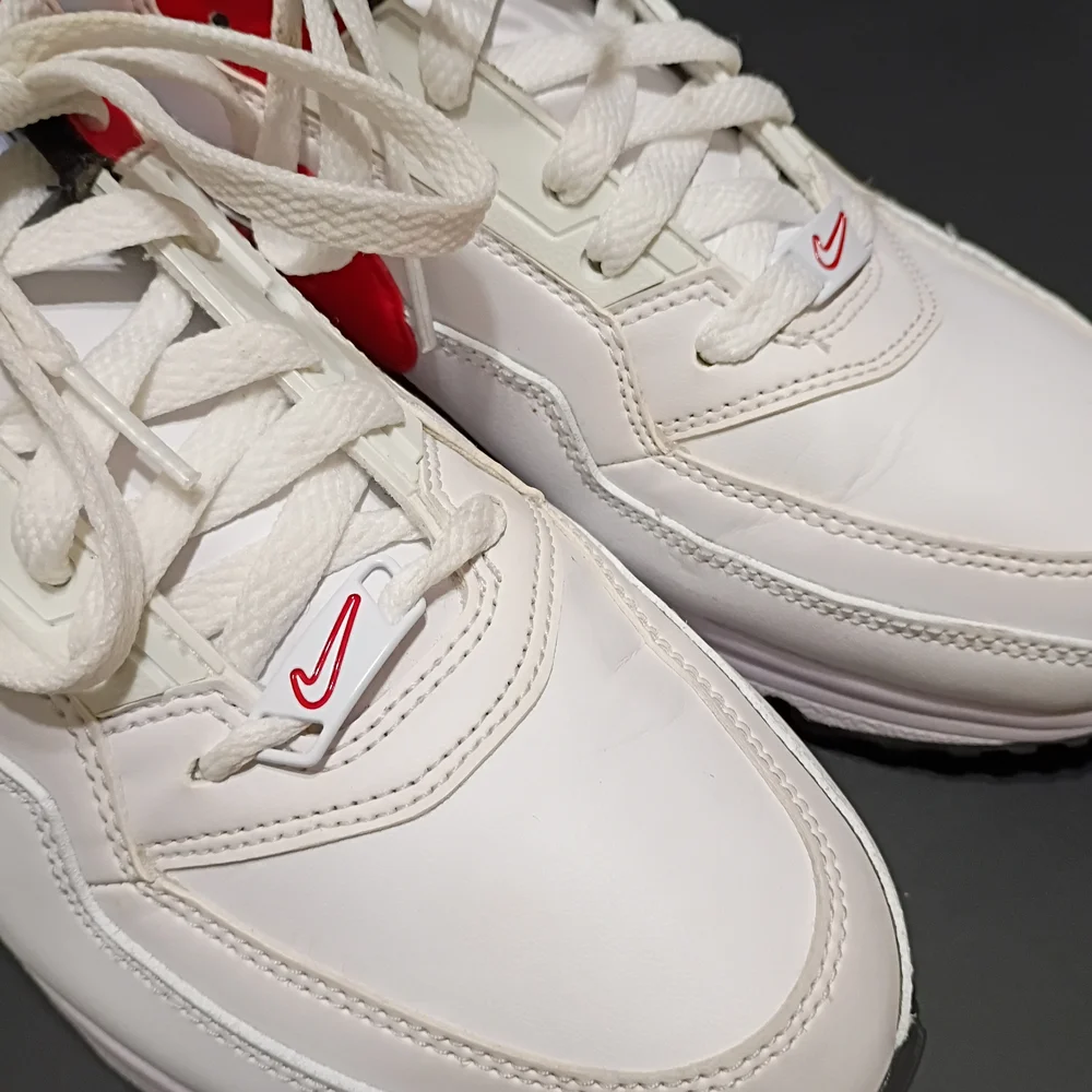 Nike Air Max LTD 3 Men's Casual White/University Red & Black Sneakers - Picture 6 of 14